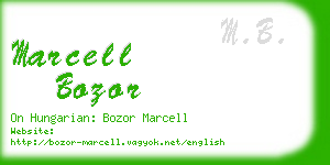 marcell bozor business card